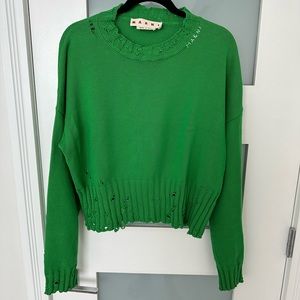 Marni Distressed Cotton Sweater
